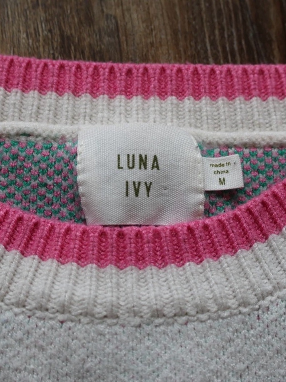 Luna Ivy Anthropologie Womens Strawberry Sweater Vest Textured Cottagecore Top M - Picture 8 of 14